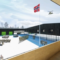 The new Norwegian military base by A-lab