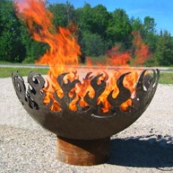 The Great Bowl O Fire 100% recycled steel firepit by John T Unger.