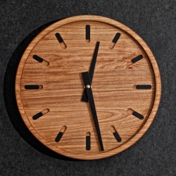 The WOODEN CLOCK is a minimally designed time-teller that hangs on any contemporary or classic wall. The clock is sculpted from natural solid birch, each with a unique grain. 