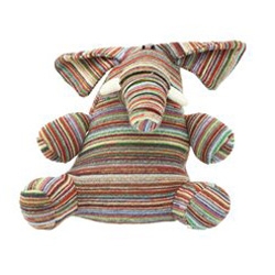 Muji's Reused Yarn Elephant is just adorable, between the rainbow hues and the crazy tusks... and tiny beady eyes, how can you resist?