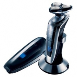 On crazy gadgetry for men - this Phillips Norelco Arcitec 1090 Shaving System seems pretty sweet... full 360 swivel head and all... carbon fiber... even lifts the hairs and cuts it *below* the skin.