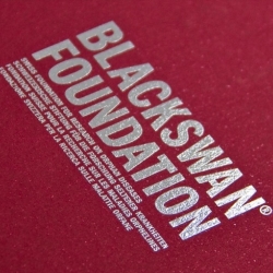 The new visual identity of Blackswan Foundation, designed by Demian Conrad.