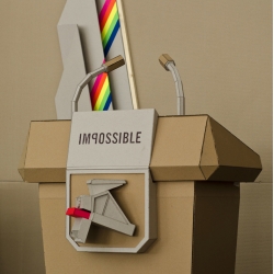 Cardboard scenography for IMPOSSIBLE Project @Colette Carnaval