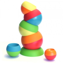 Tobbles - A new stacking toy that is easy and challenging and always fun to look at. Made for kids, but surprisingly compelling for adults.