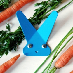 Frank is a wall hook by David Barry that looks like a rabbit! He's available in some great colors too.