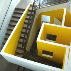 Creative installation ‘le grand escalier’ for the ‘Abbaye de Corbigny’ by Krijn de Koning Architect.