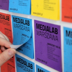 Dagmara Berska & Barbara Dzieran won a Gold Medal at the European Design Awards held in Helsinki for their Medialab Warsaw poster.