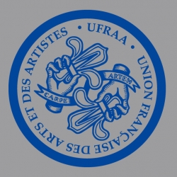 Flawless logo design by young Julien Castanié for the "French Union of Arts and Artists"