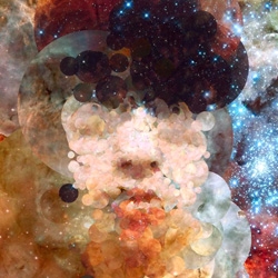 Artist Sergio Albiac's newest collection, Stardust, uses images from the Hubble Telescope to produce generative portraits of people. 