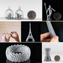 MIT spinoff Formlabs' 3D printer uses stereolithography instead of plastic extrusion for their consumer focused device. Their Kickstarter account raised 600K in one day!  