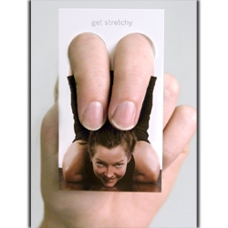 Novel use of the business card for Yoga One by Phil Jones