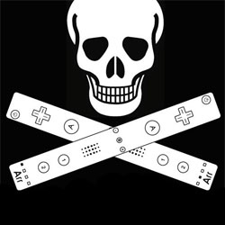 B/c your Wii can be a weapon and when you become a Wii pirate i guess your controller is an Arr? Skull and Crossmotes Tee by Huzzah Goods