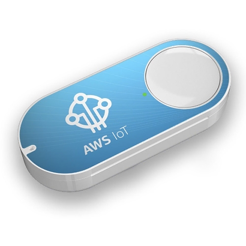 Amazon AWS IoT Button - the programmable dash button for whatever you want. This programmable Wi-Fi button is designed for developers to program it to count items, track usage, initiate a call, send alerts or start and stop a process.