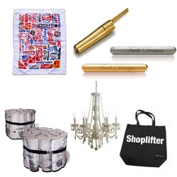 Oooh congrats to our friends at Citizen:Citizen on their new online store just in time for the holidays! Everything from Chandeliers and log coffee tables, to gold coke spoons and vibrators, to brand blankets and shoplifter totes... and much much more!