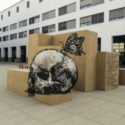 Anamorphic Illusions by Street Art Collective Truly Design in Lausanne // Switzerland as part of Art on Science 2014, a public exhibition, focused on optical illusions.
