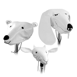 Pimp your bicycle with these adorable designer animal head saddles.