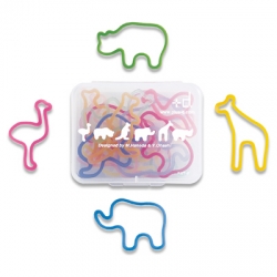 cute zoo animal rubber bands from the Container Store. The packaging is pretty good, too!