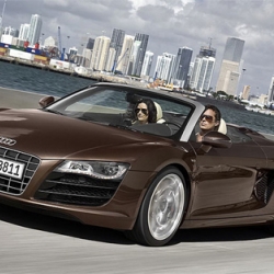 A great ad has just been released for the new 2010 Audi R8 V10 Spyder. The company's amazing supercar convertible has a 525 hp engine and can reach a top speed of 194 mph.