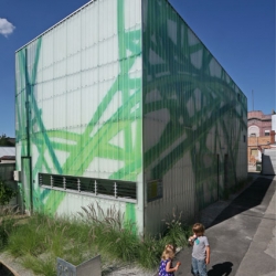 A piece of public art in itself, this house in a gritty, industrial suburb of Melbourne, Australia, brings a sense of life and fun to the otherwise concrete neighbourhood.