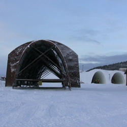 See how the creators of Icehotel created a drum set made of ice. A short time lapse movie that also shows the beautiful surroundings from the north of Sweden.