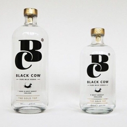 BLACK COW is the world's first vodka made from cow milk. This is the brain child of Jason Barber, a farmer from Beaminster, Dorset.