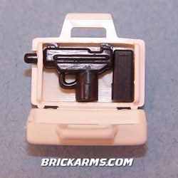BrickArms ~ briefcase Uzi ~ while its hilarious that there is a lego arms dealer out there... i do love the briefcase uzi design!