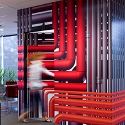The interior design of Built Environs’ headquarters was designed by Architects HASSELL is located in Adelaide, Australia.