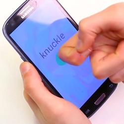 FingerSense by Qeexco is an enhancement to touch interaction that allows screens to know how the finger is being used for input: fingertip, knuckle or nail. Looks awesome! 