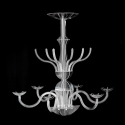 Inspired by the statue Aphrodite of Cnidus, this candle chandelier doubles as a shower head.