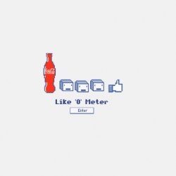 Coca Cola's Like-o-meter on Facebook