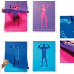 A motivational calendar for a network of fitness centers (Companhia Athletica) by DM9DDB.