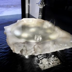 Crystal Bathtub crafted by indulgent Italian company Baldi will be on display in the main window at Harrods, London for the entire month of July.
