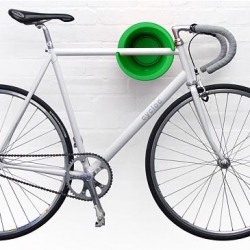 The super functional Cycloc wall bike rack, designed by Andrew Lang, was the winner of the Consumer Product Design of the Year award. It's made out of 100% recycled post-industrial plastic.