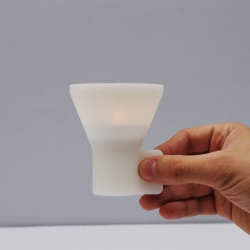Duo is a double-sided candle holder in silicone by London based designer Oscar Diaz. Long or flat your candle fits!