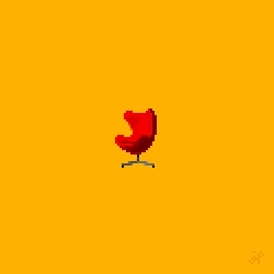 In an effort to share great designs and designers with others, Jung Soo Park started creating pixelated interpretations of iconic designs from the history to post on Instagram with little nuggets of information about each piece. 
