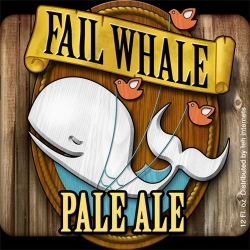 One entry for TweetHunt.org's contest to design Fail Whale Pale Ale's label