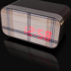 Old person fabrics are the new black! Suck UK's latest clock lets you use customize this clock with your own fabric...