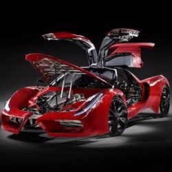 Fahrradi Farfall FFX is a Ferrari FXX lookalike,  world's most expensive bicycle costs a stunning £1.2 million with top speed of 10mph. 