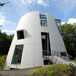 This stylish house is located at Beekbergen village in the Dutch province of Gelderland. It was very futuristic modern house design by Factor Architecture.