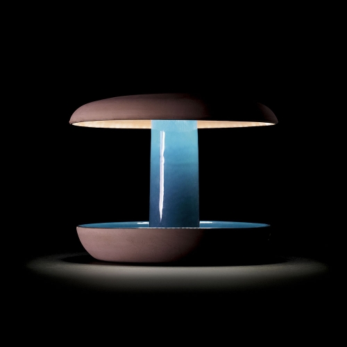 Designed by Iratzoki & Lizaso, Onddo is a nomad lamp made from kiln-fired, enamelled terracotta. The traditional craft of potter's wheel was used to create this lamp collection working with a material that is normally used in other applications.