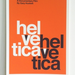 You may have spotted this 1960s promotional poster for the film Helvetica during the current season of Mad Men.  Fortunately, it's been re-released in a limited edition of 100!  So, hurry and snatch it up before it's gone!