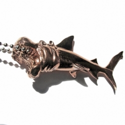 Verameat's Hip-Shark Necklace ~ yes, a silver hippo-shark hybrid!