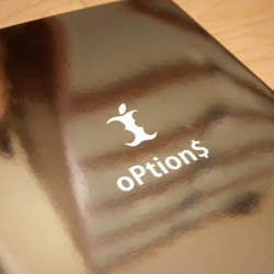 oPtion$ ~ the secret life of steve jobs - a parody by fake steve jobs. We just got our copy... and the cover is all reflective... to see yourself in!