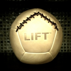 LIFT teamed up with leather artisans to create these handmade custom designed fully functional leather medicine balls.  Each custom piece is numbered and designed to be durable (for decades) while being soft to the touch.