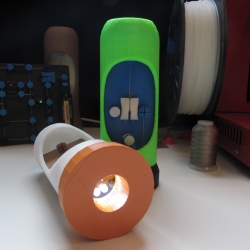 For 3D printed electronics: Presenting the OpenSCAD 3d-printed electronics library.  Conductive thread wraps it all together — no solder, no etching chemicals, noasdf sending out for anything. Included example: LED Flashlight
