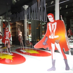 Who doesn't want a crazy Kartell Mr Impossible Philippe Starck Superhero Cardboard Cutout? 