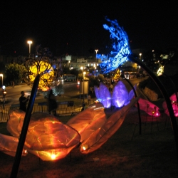 O*GE's Enchanting Solar-powered Night Garden, at the first 'Light in Jerusalem Festival' June 10-16, 2009 - Videos and photos of this exciting installation. By Gaston Zahr & Merav Eitan.