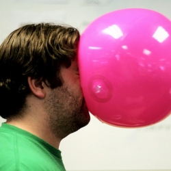 Faceball - A new office sport that involves throwing a beach ball at your coworker's face. Watch the video.
