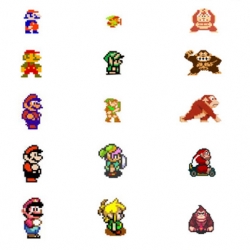 Evolution of Nintendo Characters.