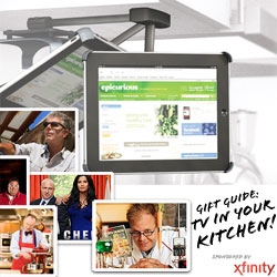 Gift Guide: TVs in Kitchens ~ the gadgets and gizmos that help make it even easier when cooking! (And a taste of some of the Tasteologie Editors' favorite cooking shows!)